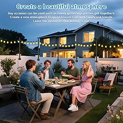 AILBTON 4 Pack Suspension Outdoor String Light