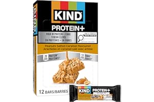 KIND PROTEIN+ Peanuts Salted Caramel Flavoured, 62 g, 12 Count