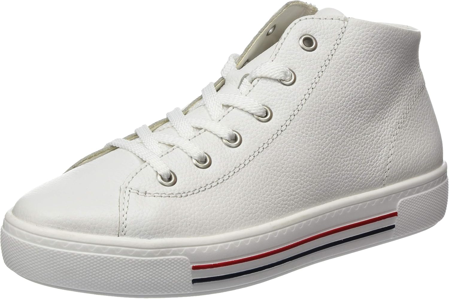Amazon.com | Remonte Women's Hi-Top Trainers, White Weiss 80, 8 us | Fashion Sneakers