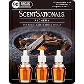 ScentSationals Alchemy - Oud Wood Scented Fragrance Oil Refills 3-Pack | Oud Wood, Vanilla, &amp; Golden Spice Long Lasting Fragrance Oil for Scentsationals Plug In Air Freshener, 0.8fl oz each