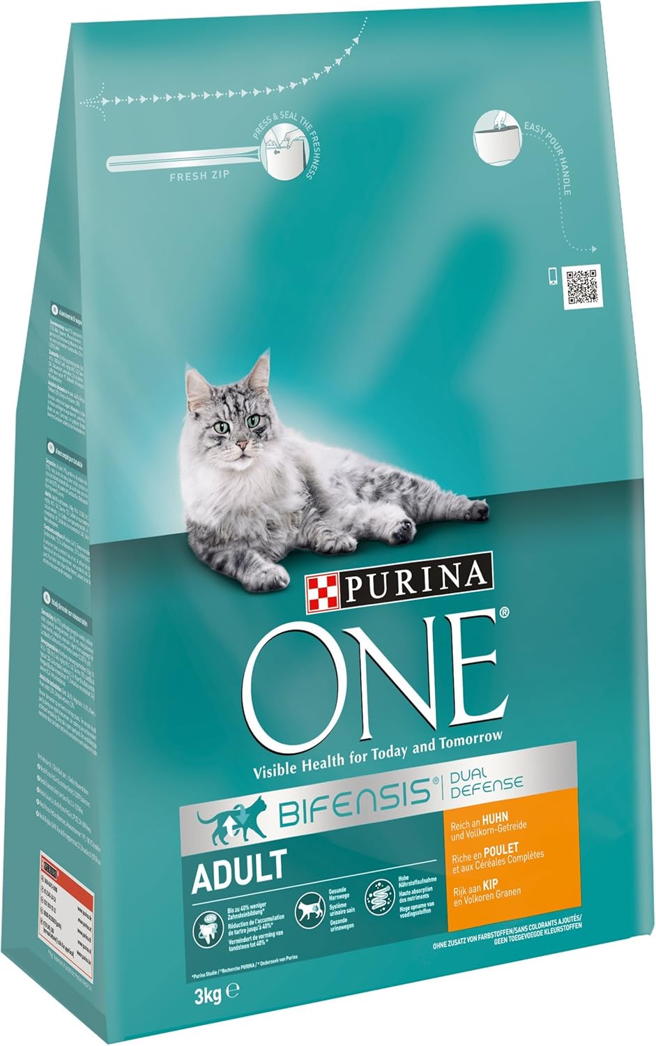 ONE Purina BIFENSIS adult dry cat food rich in chicken, strengthens