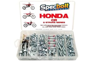 150pc Specbolt Honda CR two stroke Bolt Kit for Maintenance & Restoration of MX Dirtbike OEM Spec Fastener CR80 CR85 CR125 CR