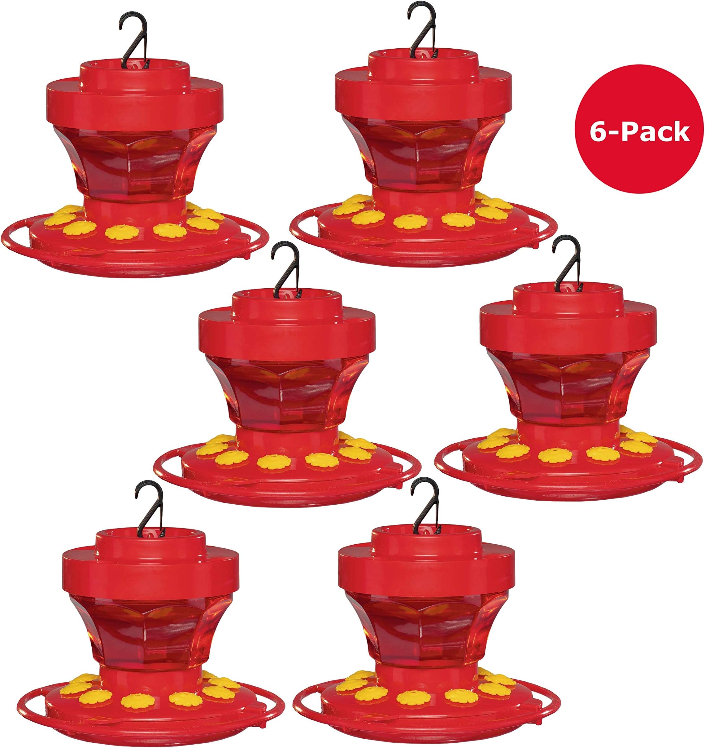 First Nature 3091 Hummingbird Nectar Flower Feeder with Easy Cleaning 16 oz.