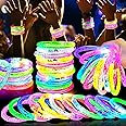 30 Pack LED Bracelets Light Up Toys Party Supplies Favors 2025 for Kids/Adult, 6 Color Glow Sticks Bracelets Glow In the Dark Party Supplies Birthday Gift Rave Party Favors Pinata Goodie Bags Fillers