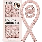 Kitsch Satin Heatless Hair Curler Set - Heatless Curls Overnight, Hair Rollers for Soft Curls, No Heat Curlers To Sleep in, C