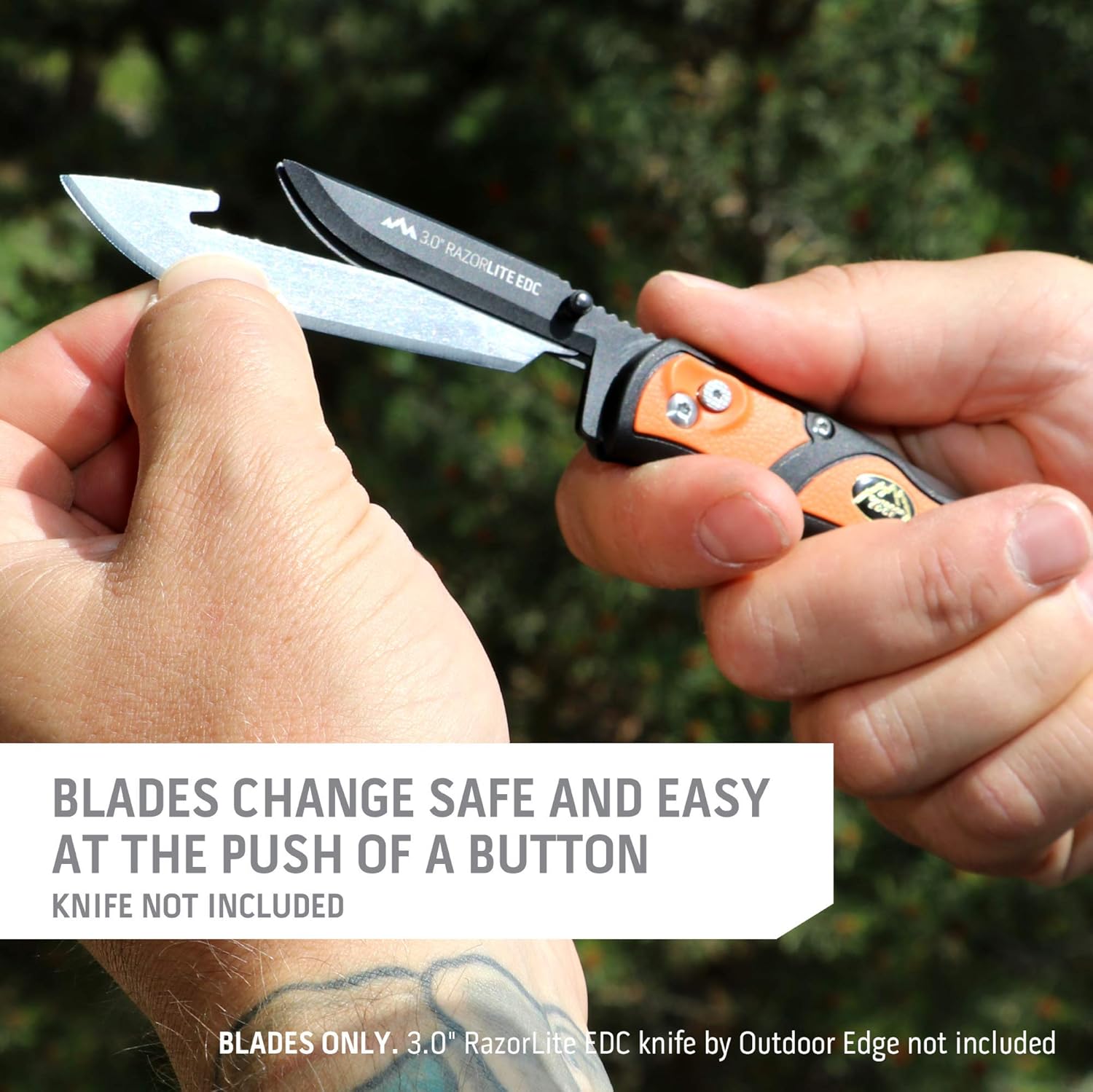 Outdoor Edge 3.5" Drop-Point Replacement Razor-Blade Pack, 6-Pieces - Japanese 420J2 Stainless Steel - Precisely Heat Treated and Hand Finished Shaving Sharp : Tactical Knives : Sports & Outdoors