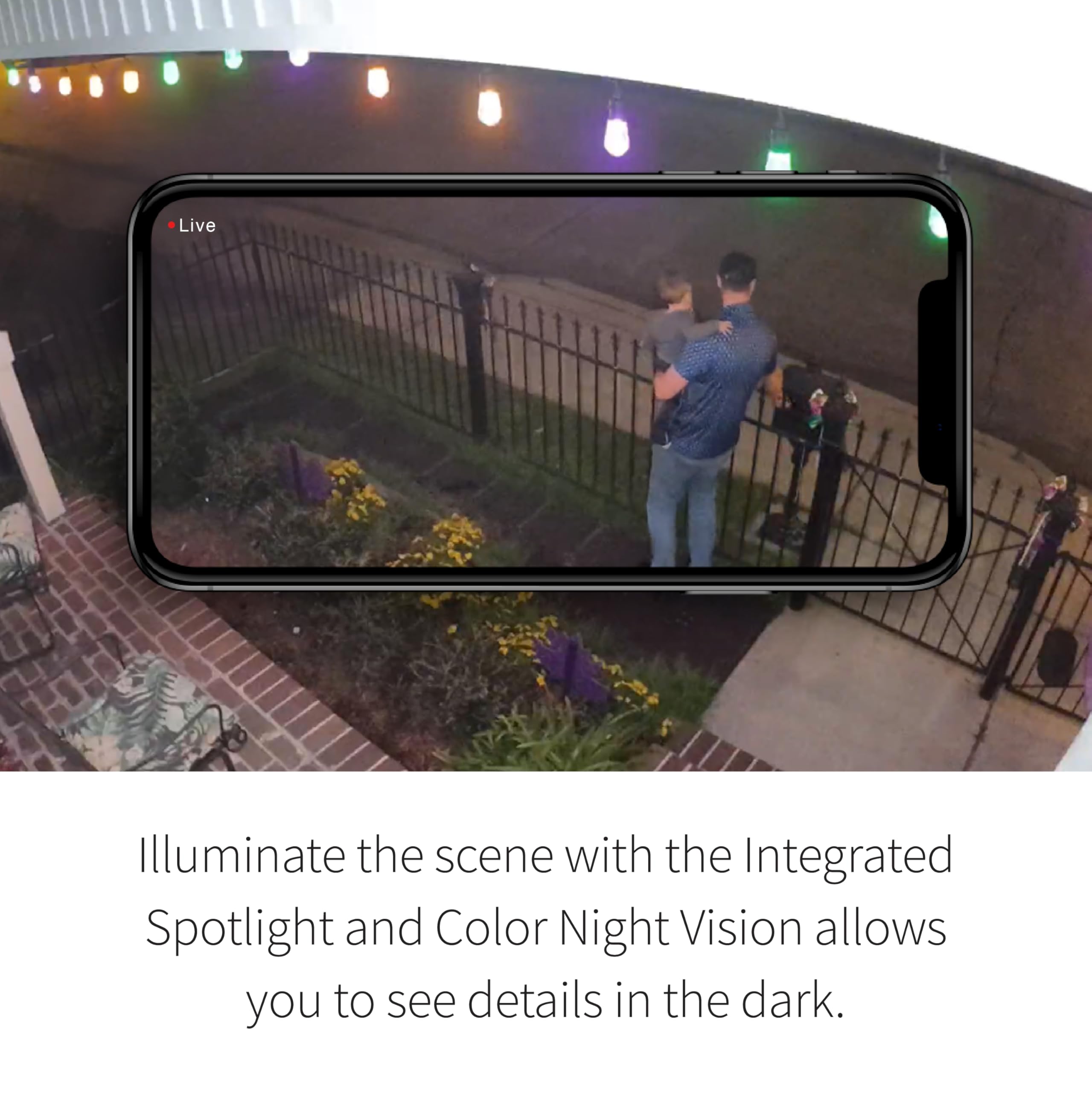Arlo Essential Security Camera 1080p HD | Outdoor - Indoor | 2nd Gen | Wireless with Spotlight, 2-Way Audio, Color Night Vision, Live Stream, Real Time Notifications, Wide Angle - White, 2 Cameras
