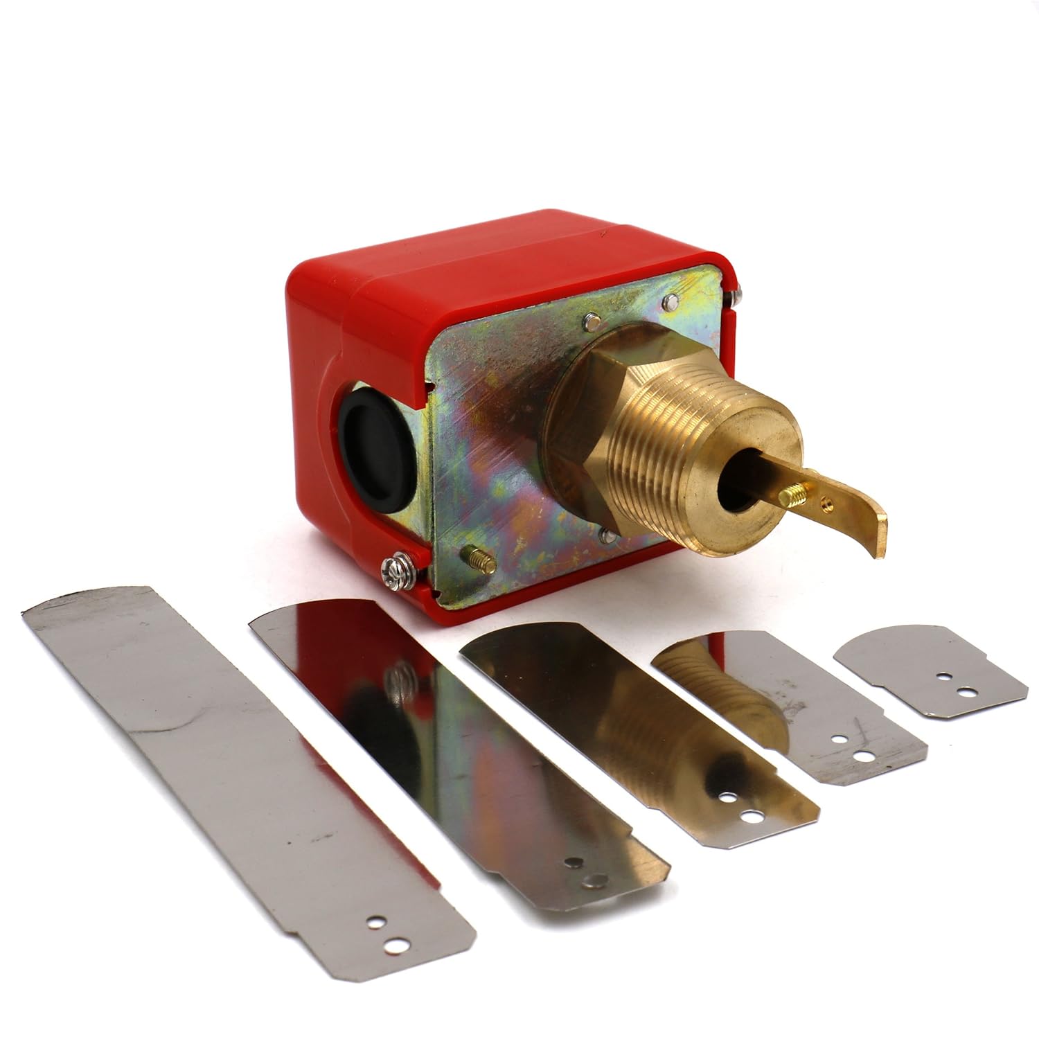 Heschen Water Flow Control Valve, HFS-25, PT1'', SPDT, 15A 250VAC, Cooling System Water Paddle Flow Control Switch
