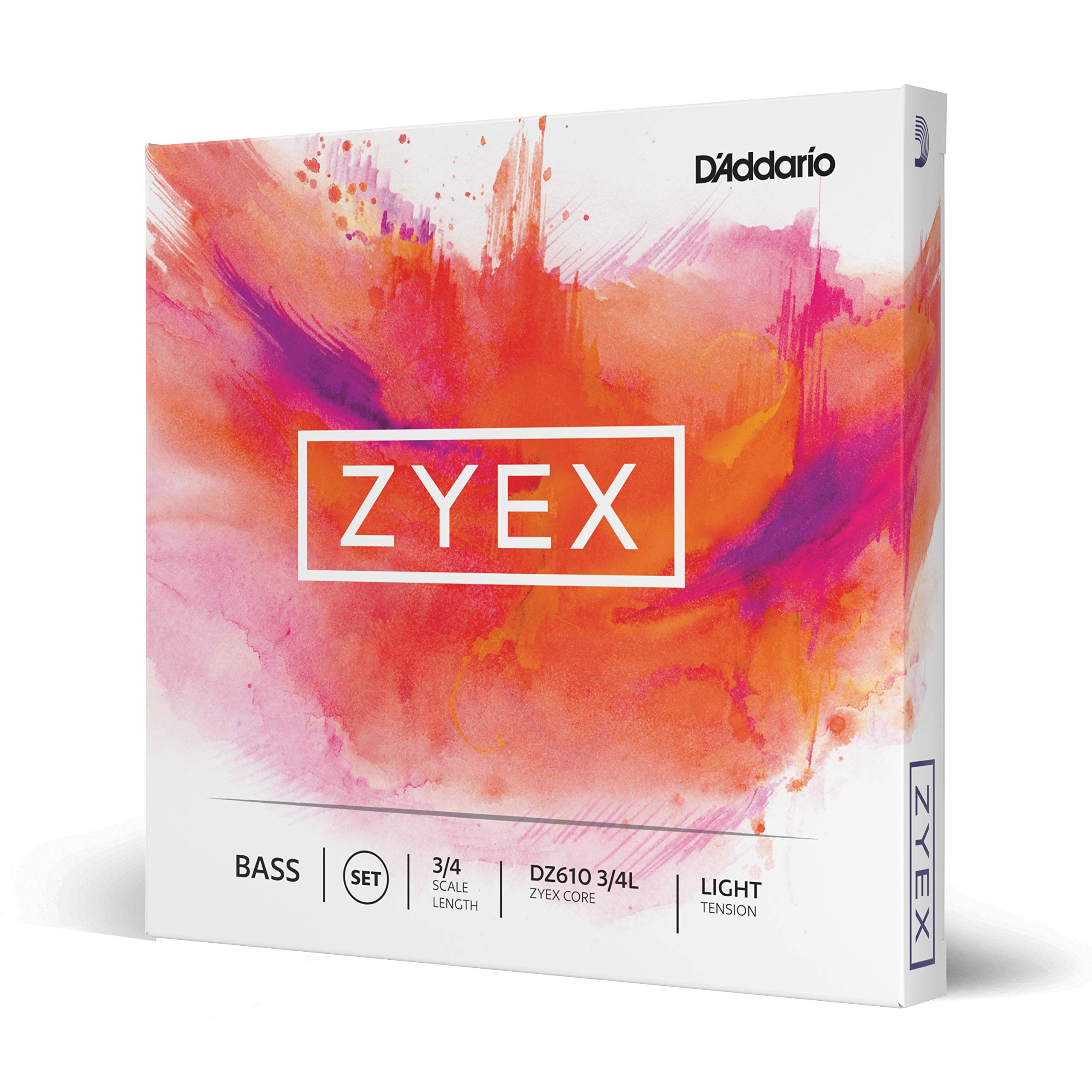 D'Addario Zyex 3/4 Scale Light Tension Bass String Set