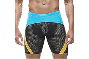 Swim Jammers for Men Quick Dry Durable Chlorine Resistant Swimsuit Low Waist Athletic Compression Training Swim Shorts