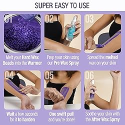 Tress Wellness Waxing Kit for Brazilian Wax - Easy