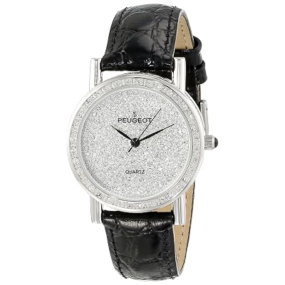 Peugeot Womens J1287M Silver-Tone Swarovski Crystal Iceland  display picture 3