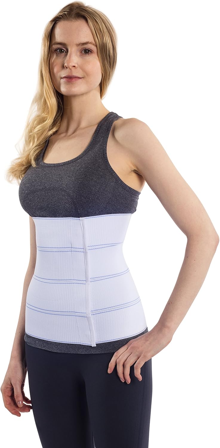 NYOrtho Abdominal Binder Lower Waist Support Belt - Compression Wrap for Men and Women (30" - 45") 4 Panel - 12": Health & Personal Care