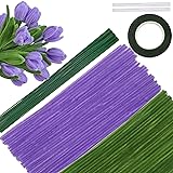 TOAOB 200pcs Pipe Cleaners DIY Tulips Bouquets