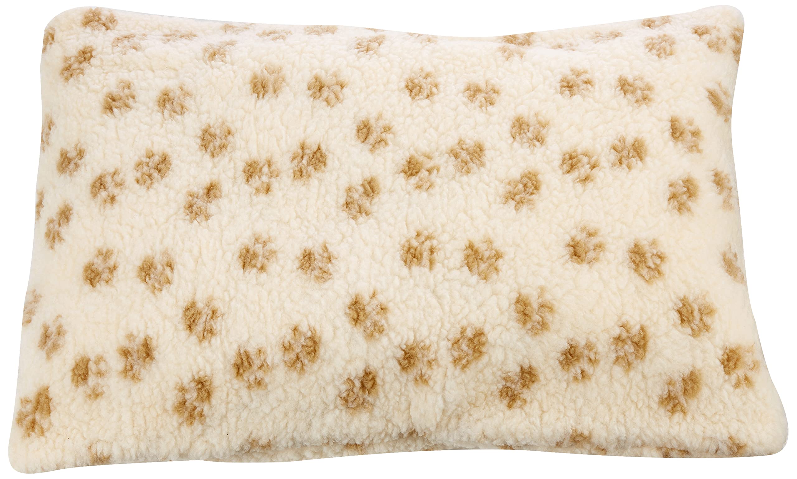 Danish Design Beige Pawprint Kumfy Kradle Cat/Kitten Machine Washable Sherpa Fleece Radiator Bed Cover