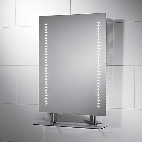 pebble grey bathroom mirror