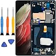 Tefnkiee for Samsung Galaxy S21 Ultra Screen Replacement for Samsung S21 Ultra 5G Screen Replacement with Frame SM-G998U G998A G998W SM-G998B/DS SM-G998N LCD Display digitizer Touch Screen Black 6.8''
