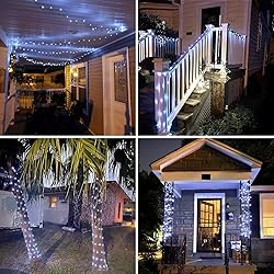 JMEXSUSS White Solar String Lights Outdoor
