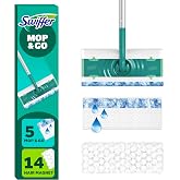 Swiffer Sweeper 2-in-1 Mops for Floor Cleaning, Dry and Wet Multi Surface Floor Cleaner, Sweeping and Mopping Starter Kit, Includes 1 Mop + 19 Refills, 20 Piece Set