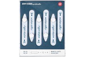 Würkin Stiffs Plastic Magnetic Collar Stays As Seen on Shark Tank | Stiff-N-Stays Collar Inserts