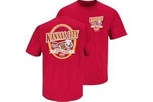 SMACK APPAREL TALKIN' THE TALK Kansas City Football Fans. Kansas City A Drinking Town with A Football Problem Red T-Shirt (Sm-5X)