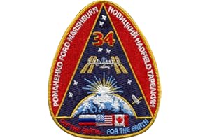 AB emblems. International Space Station - Expedition 34. 9.5cm x 11.5cm