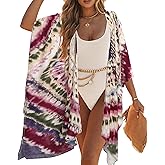 Kimonos for Women Casual Swimsuit Coverup Lightweight Boho Kimono Cardigans for Summer