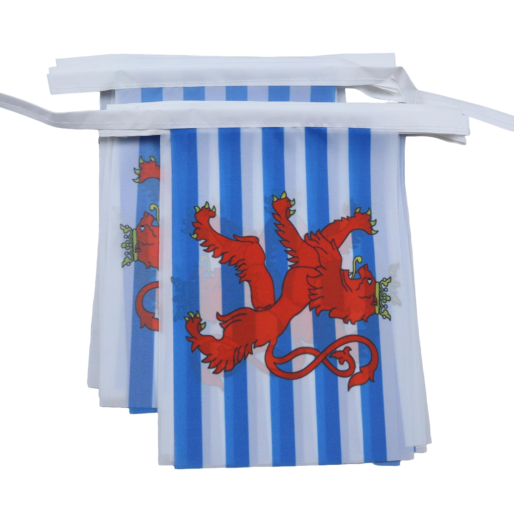 AZ FLAG Luxembourg red lions Bunting Flag, 20 Ft Garland with 20 Small Luxembourger coat of arms Flags 8'' x 6'', 100% Polyester String Pennant, 6 meters