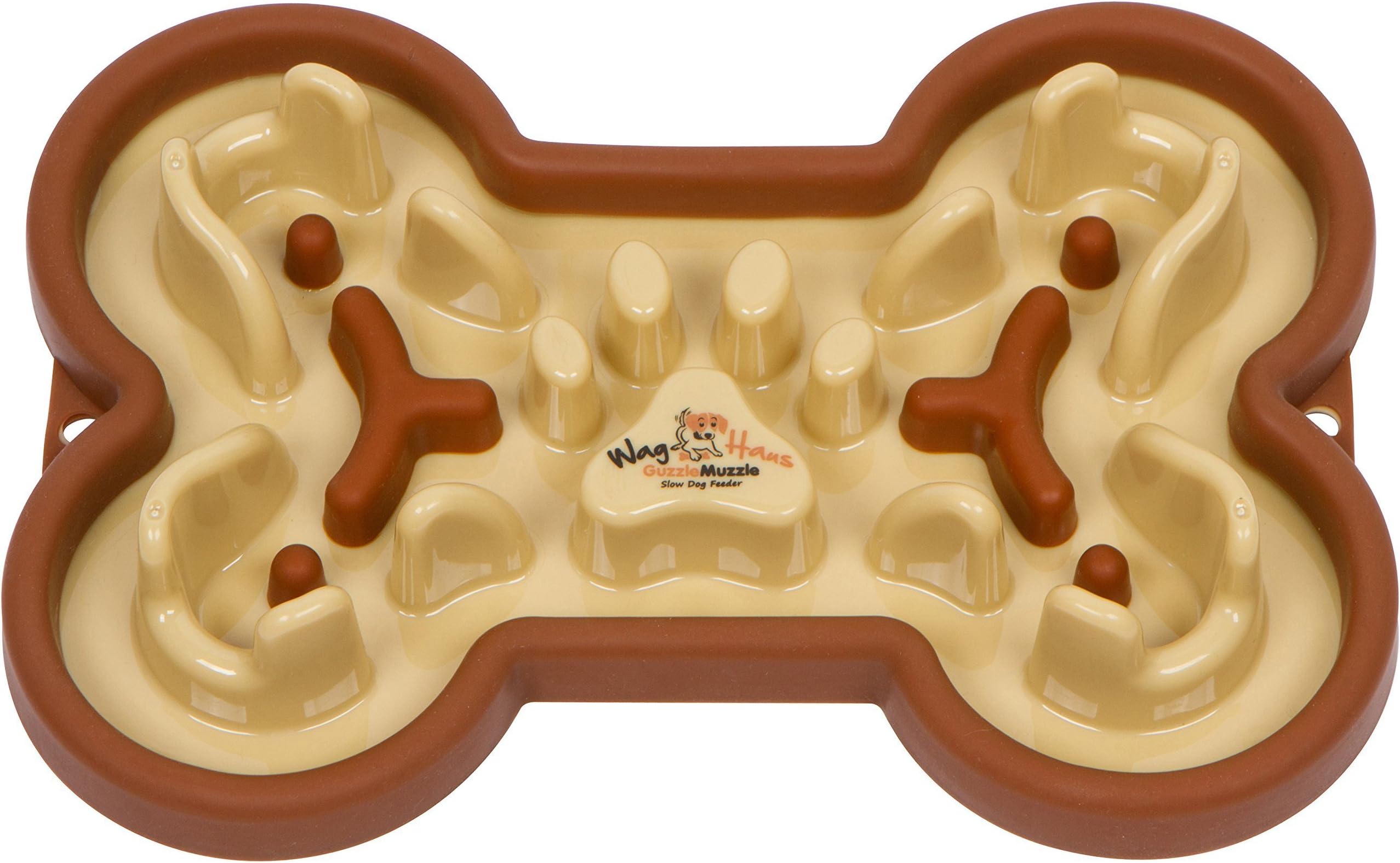 Slow Feed Dog Bowl for Small Dogs - Fast Eater Dog Bowl Helps Prevent Stomach Issues, Slow Dog Feeder takes Eating from Seconds to Minutes