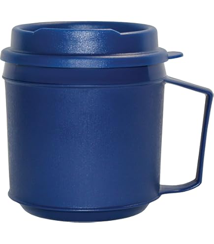 Thermoserv 12 Oz Foam Insulated Travel Coffee Mug - Blue Double Wall Thermos