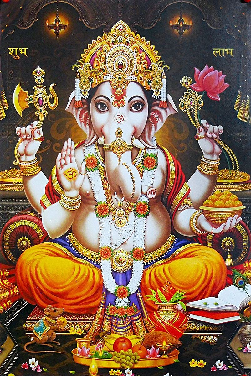 Ganesha Maharaj Poster, Lord Ganesha Poster, Ganpati Poster, Ganesh