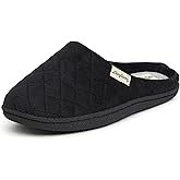Dearfoams womens Leslie Washable Memory Foam Terry Clog With Wide Widths