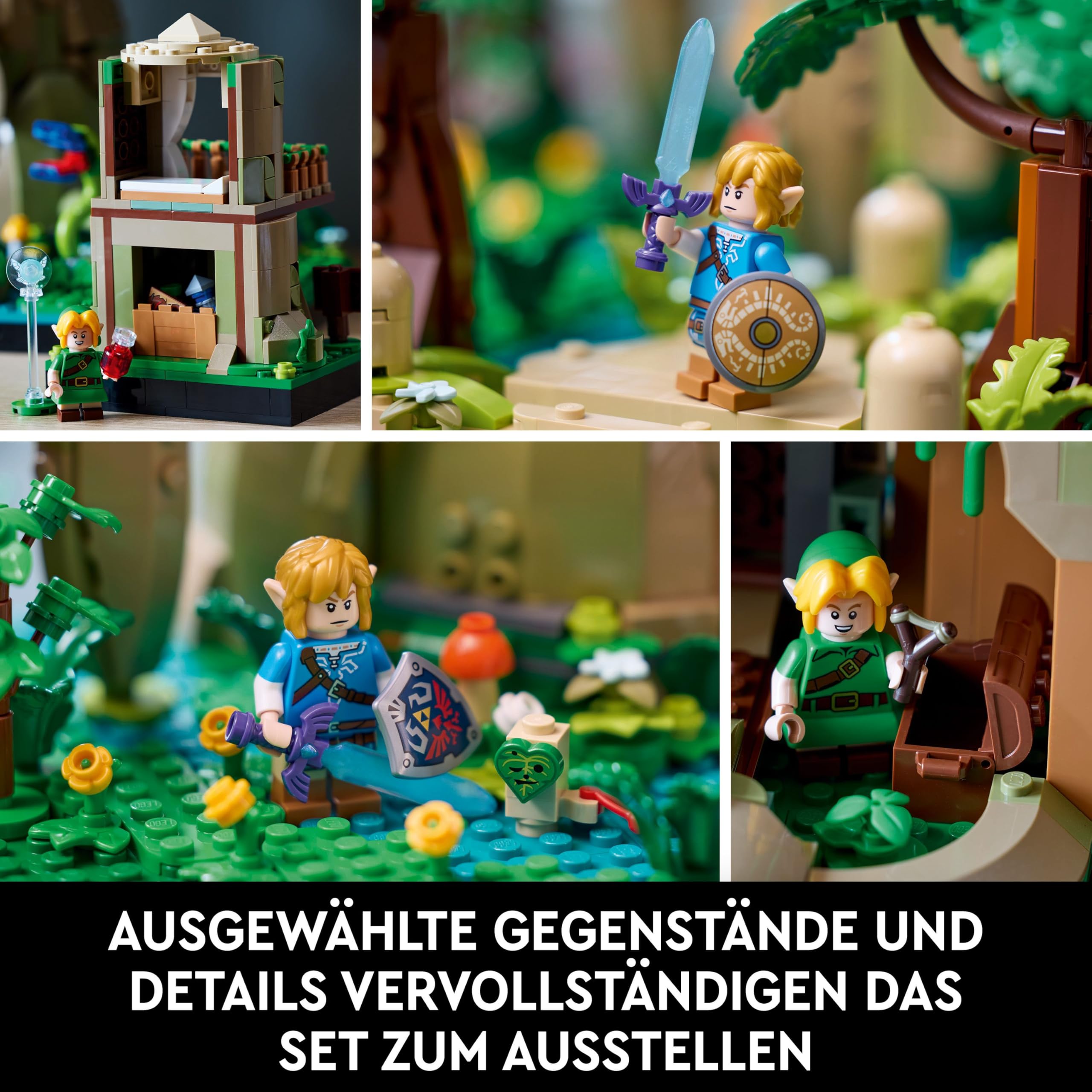 LEGO The Legend of Zelda Deku-Baum 2-in-1 - Sammlerstück zum Ausstellen mit Prinzessin Zelda & 3 Link Minifiguren - Bauset für Erwachsene & Geschenkidee für Videospiel-Fans - 77092 7