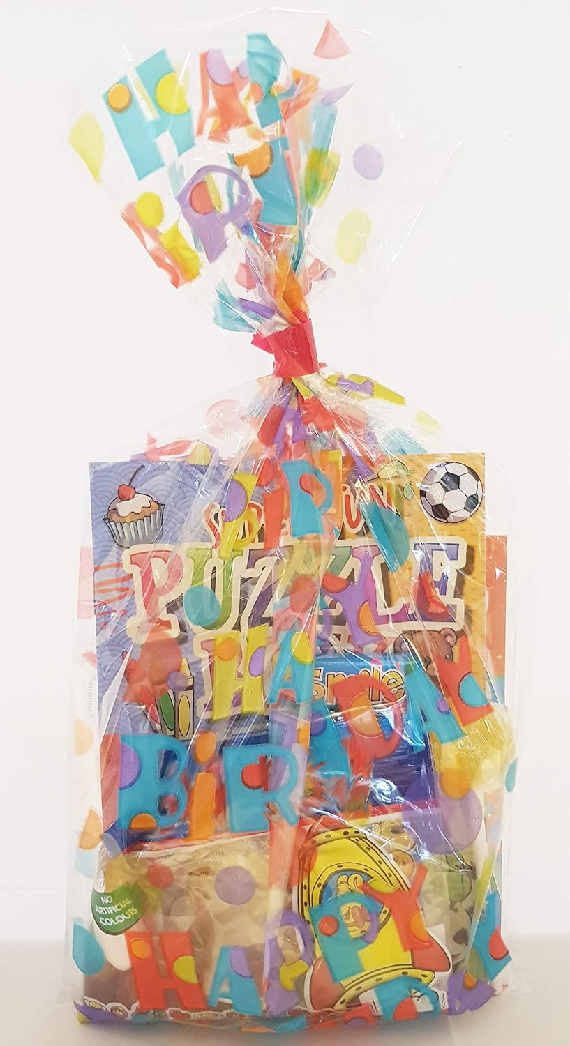 20 x HAPPY BIRTHDAY unisex pre filled party bags with favours and sweets for boys and girls, Multicolor, Small - Image 4