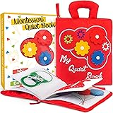 deMoca Busy Book for Toddlers 1-3, Toddler Travel Quiet Book Montessori Toys for 1+ Year Old - Kids Plane and Car Activities 