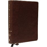 NKJV, Journal the Word Bible, Bonded Leather, Brown, Red Letter, Comfort Print: Reflect, Journal, or Create Art Next to Your Favorite Verses