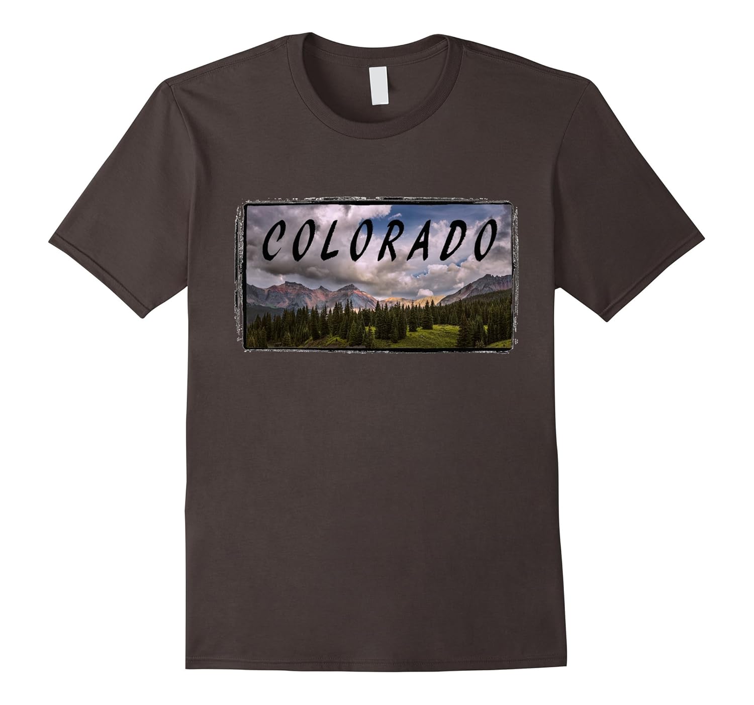 Colorado Scenic Mountain T-shirt-Rose