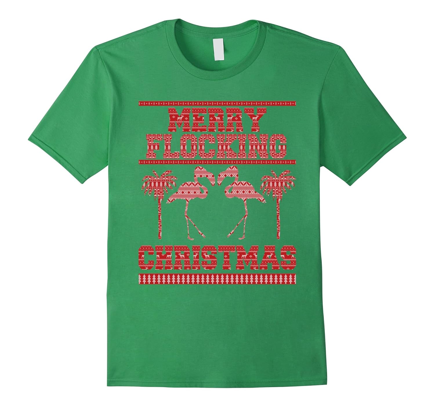 Merry Flocking Christmas Funny Christmas T-Shirt-ANZ