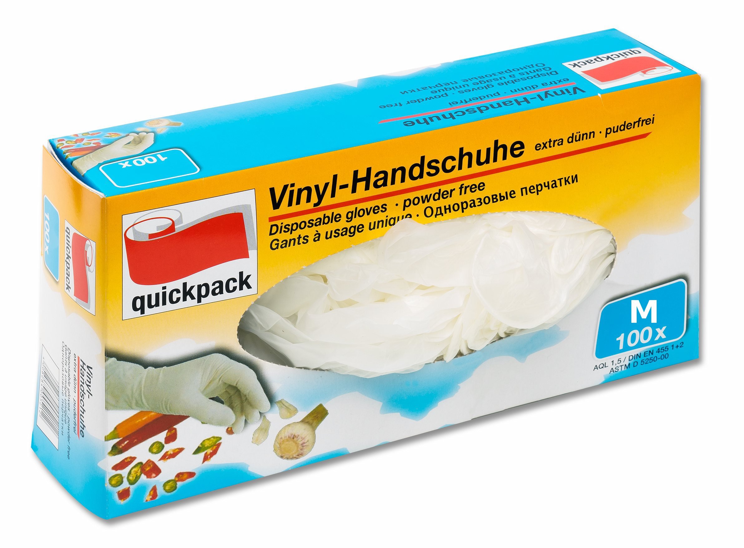 Unbekannt Disposable Gloves Extra Thin Size M Pack of 100