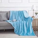 Moonlight20015 Fleece Throw Blanket 130x150 cm Light Blue 400 GSM view 8