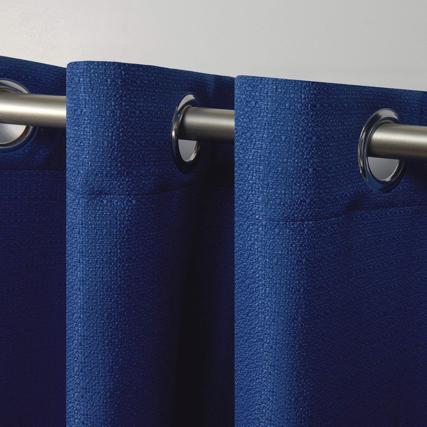 Exclusive Home Curtains Aztec Indoor Outdoor Grommet Top Curtain Panel Pair, 54x84, Azure