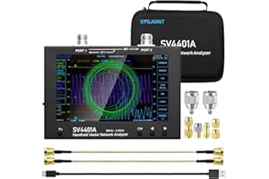 AURSINC 7in NanoVNA SV4401A Vector Network Analyzer 50KHz-4.4GHz Antenna Analyzer with 6700mAh Battery 8GB Storage Measuring S Parameters, Voltage Standing Wave Ratio, Phase, Delay, Smith Chart