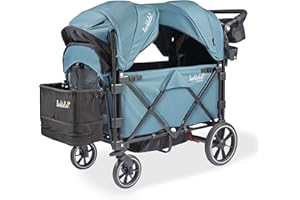 Larktale Caravan V3 Stroller, 2-Seater Kids Wagon, 207 lb Capacity, Seaford Blue