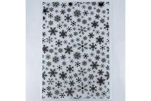 Kwan Crafts A4 Size Christmas Snowflake Plastic Embossing Folders for Card Making Scrapbooking and Other Paper Crafts 29.7x21cm
