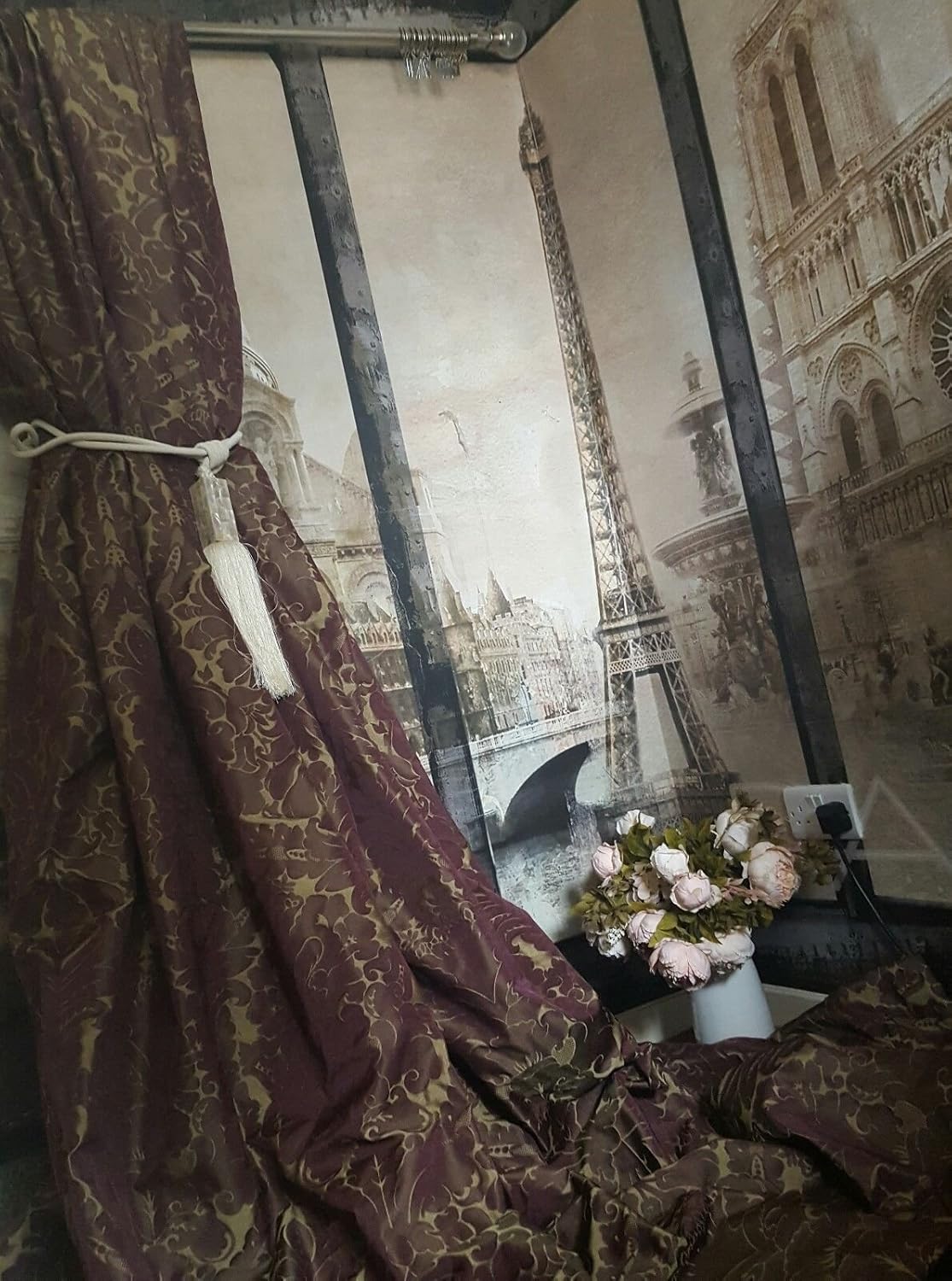 Bespoke Made To Order Opulent Heavy French Inspired Damask Silk