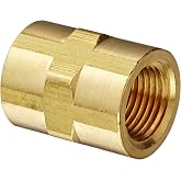 Eaton Weatherhead 3300X6 Brass CA360 Fitting, Coupling, 3/8" NPT Female