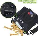 Pecute Large Dog Treat Pouch Bag with Water Bottle Holder Black view 5