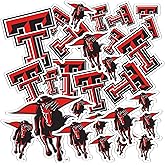 Desert Cactus Texas Tech University Sticker Texas Tech Red Raiders Vinyl Decal Laptop Water Bottle Car Scrapbook Sheet (Type 1-1)