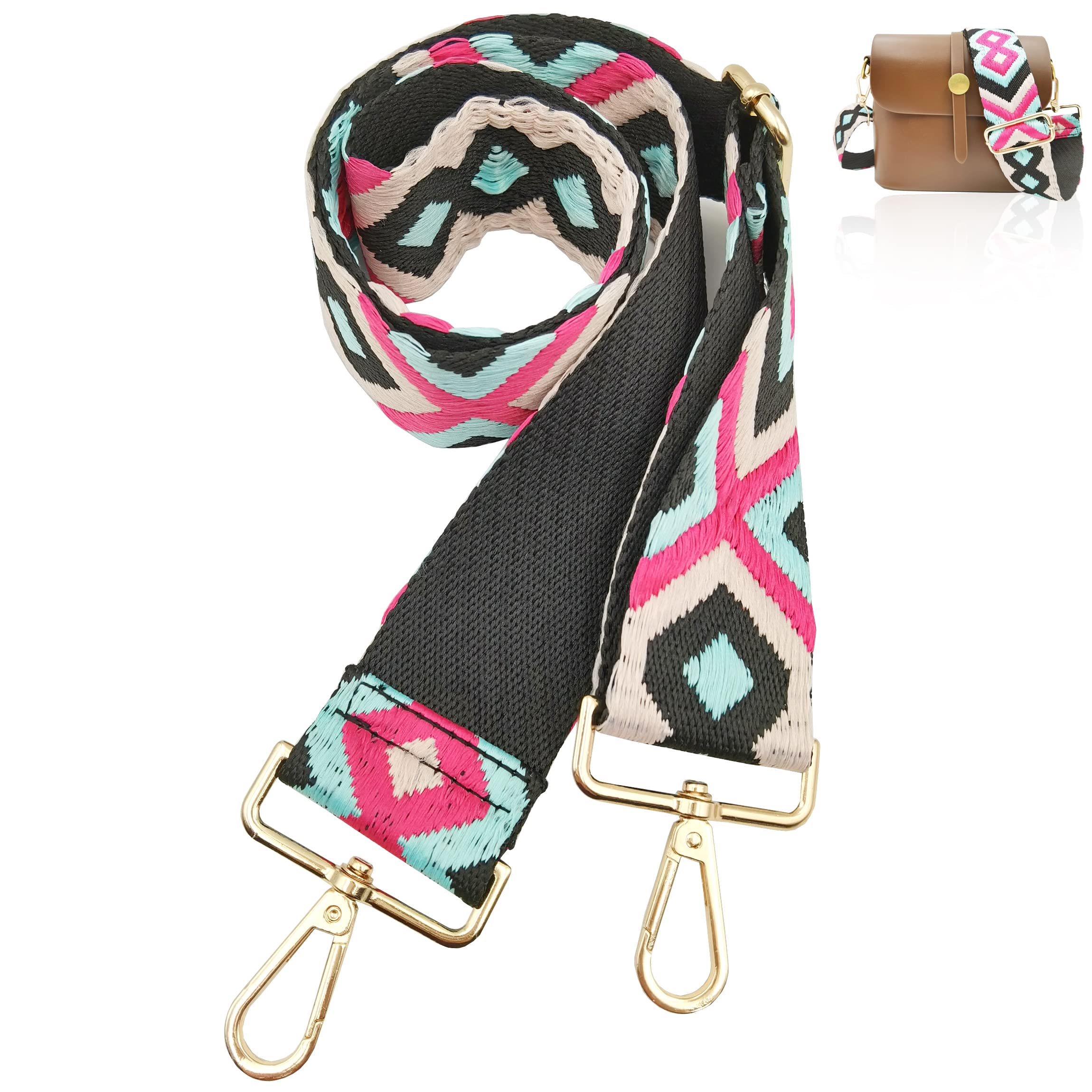 Adjustable Wide Shoulder Strap Replacement Belt Crossbody Canvas Bag Handbag