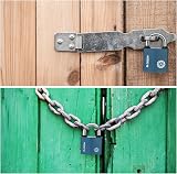 RosewineC Heavy Duty Padlock 38MM Iron Padlock with 3 Keys Weatherproof view 6